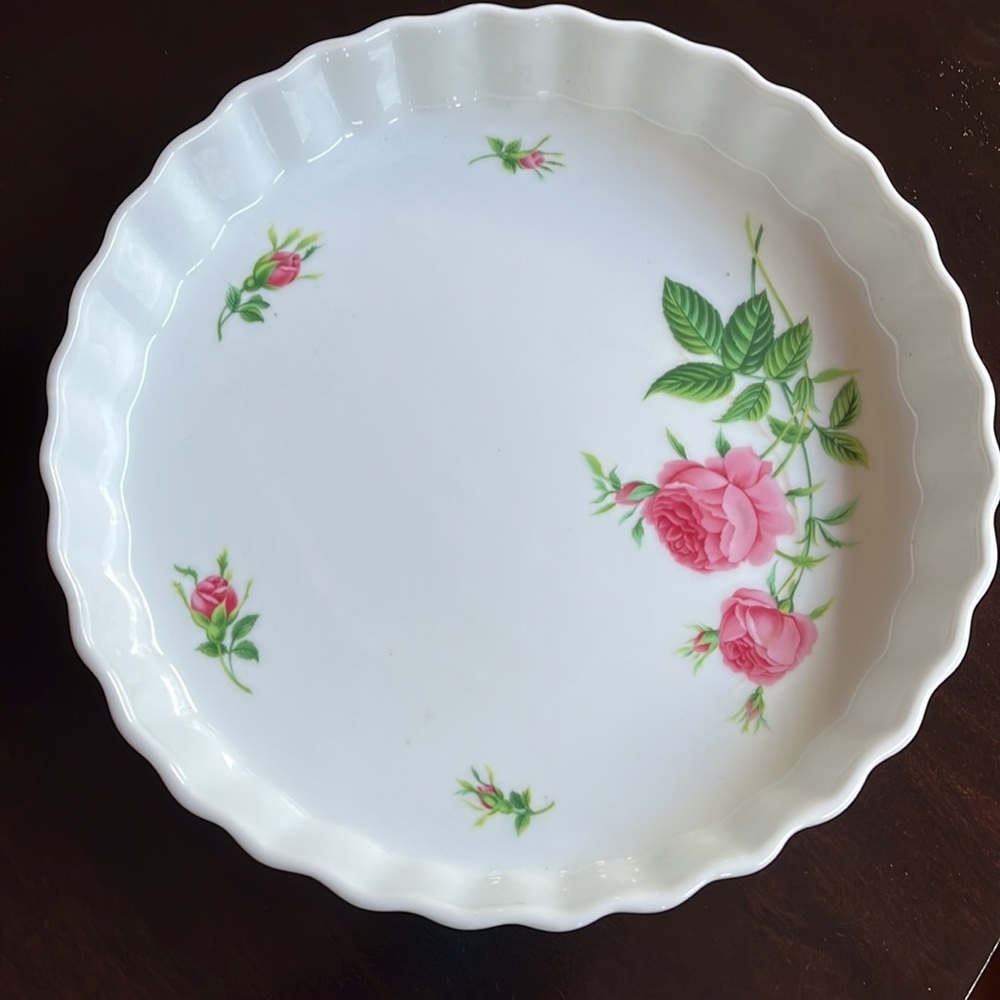 Christine Holm rose quiche or tart pan